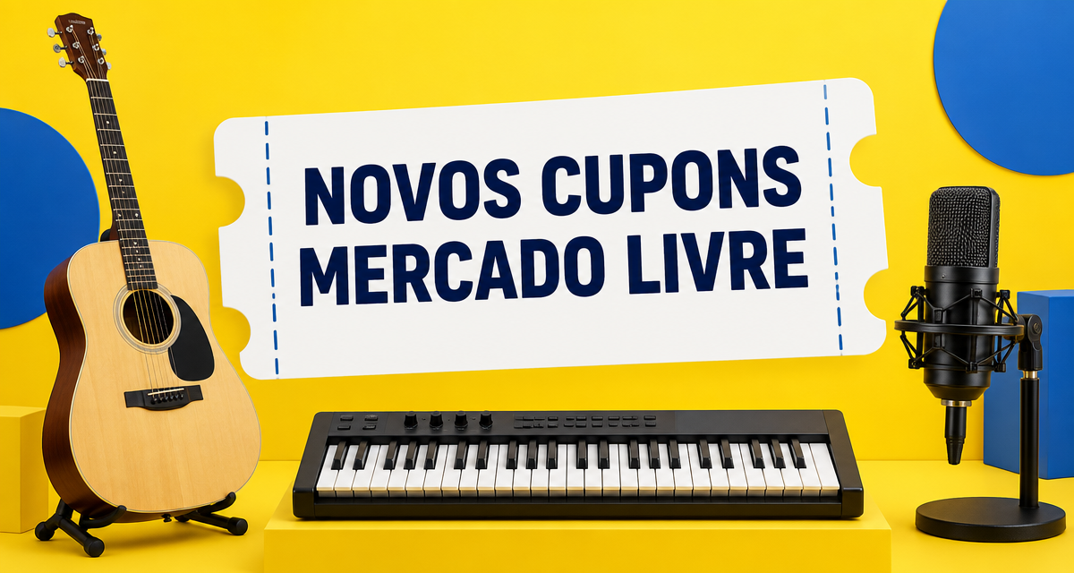 Cupom Mercado Livre Instrumentos Musicais: veja descontos